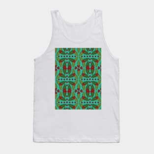 Holly Berries Pattern Tank Top